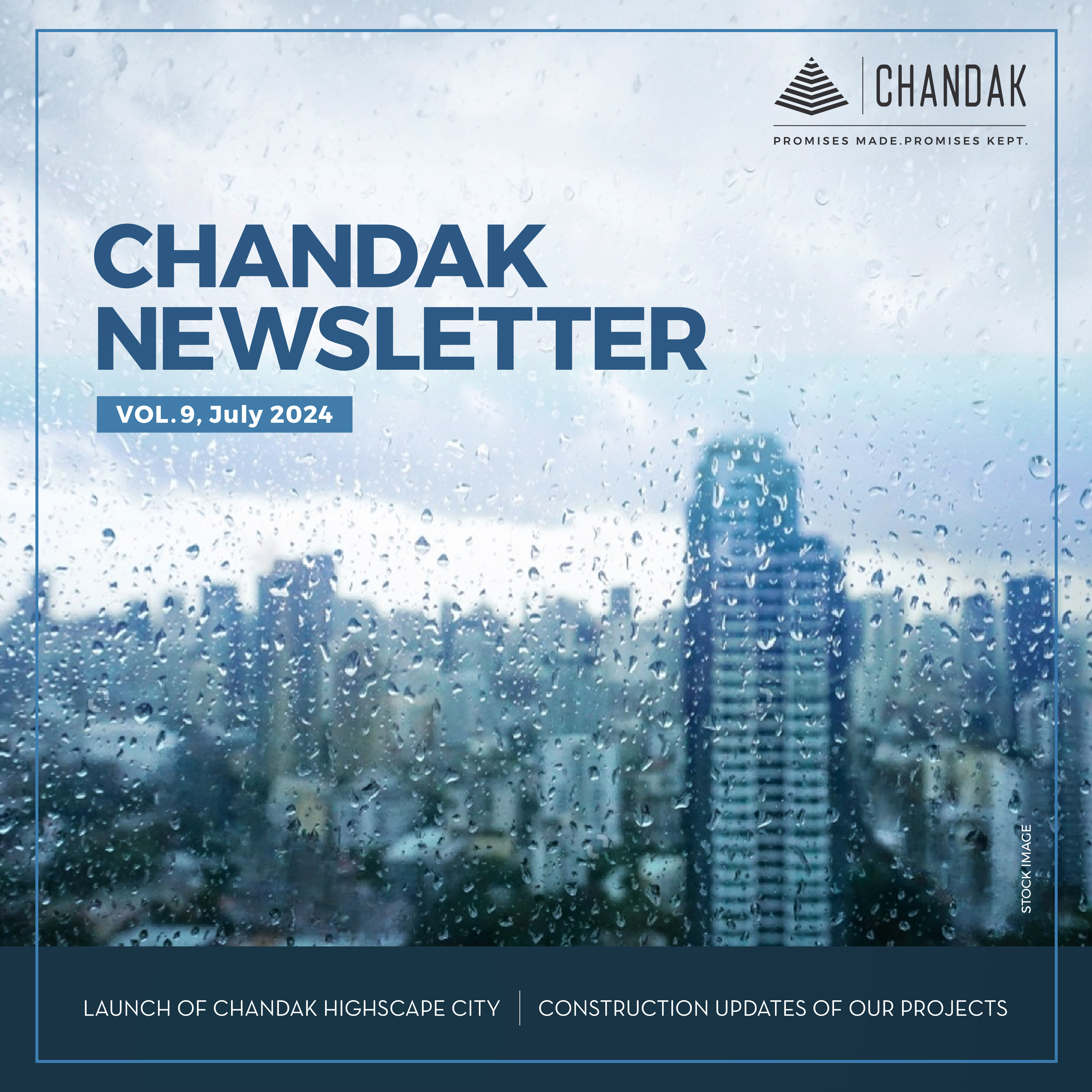 Aerial view of Mumbai skyline through raindrop-speckled glass with Chandak Newsletter by top real estate developers in Mumbai Aerial view of Mumbai skyline through raindrop-speckled glass with Chandak Newsletter by top real estate developers in Mumbai